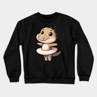 Let's dance - An alligator is dancing ballet Crewneck Sweatshirt